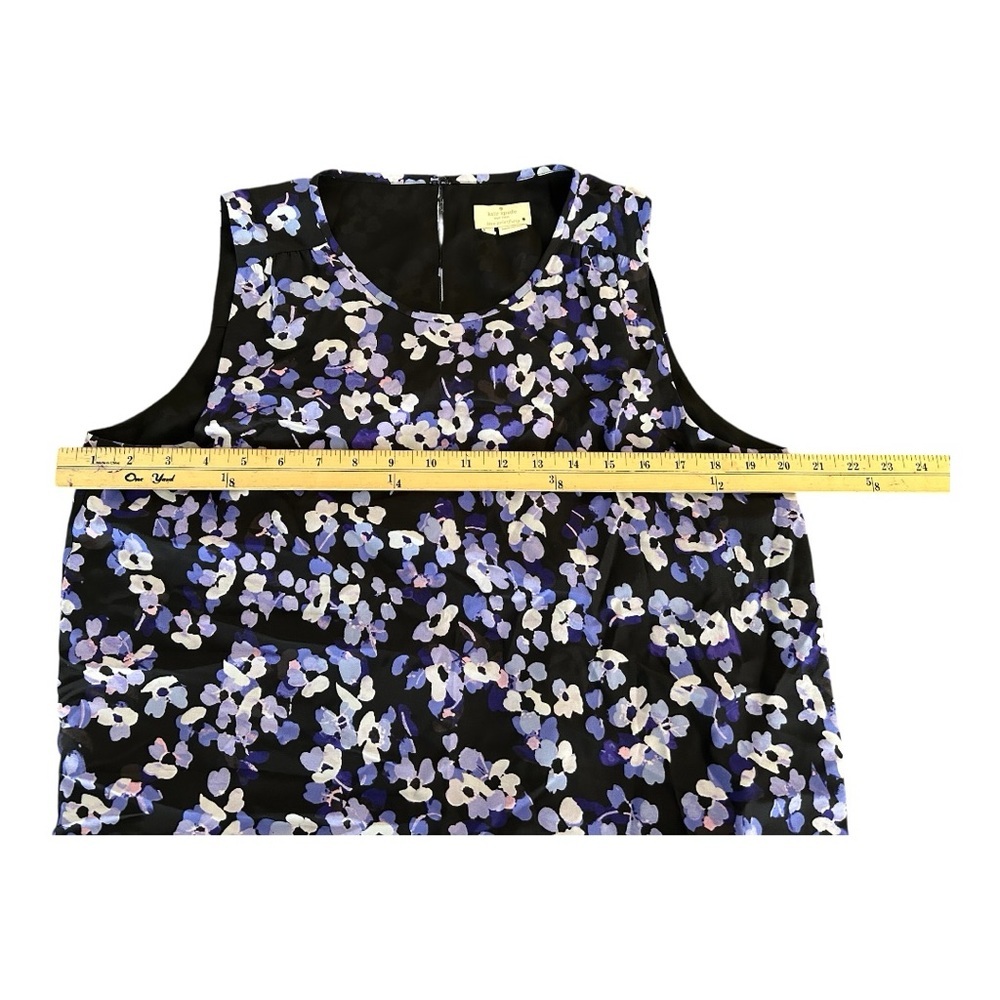 Kate Spade Floral Hydrangea Silk Double Layer Tank Size Large - Picture 5 of 9